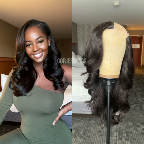 Malaysian U-Part Wigs